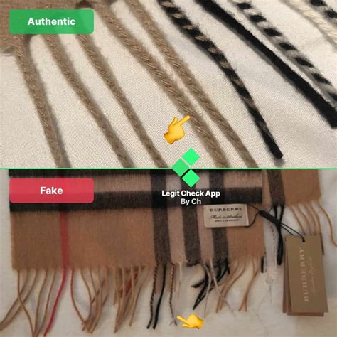 difference between real burberry scarf fake|how to authenticate burberry.